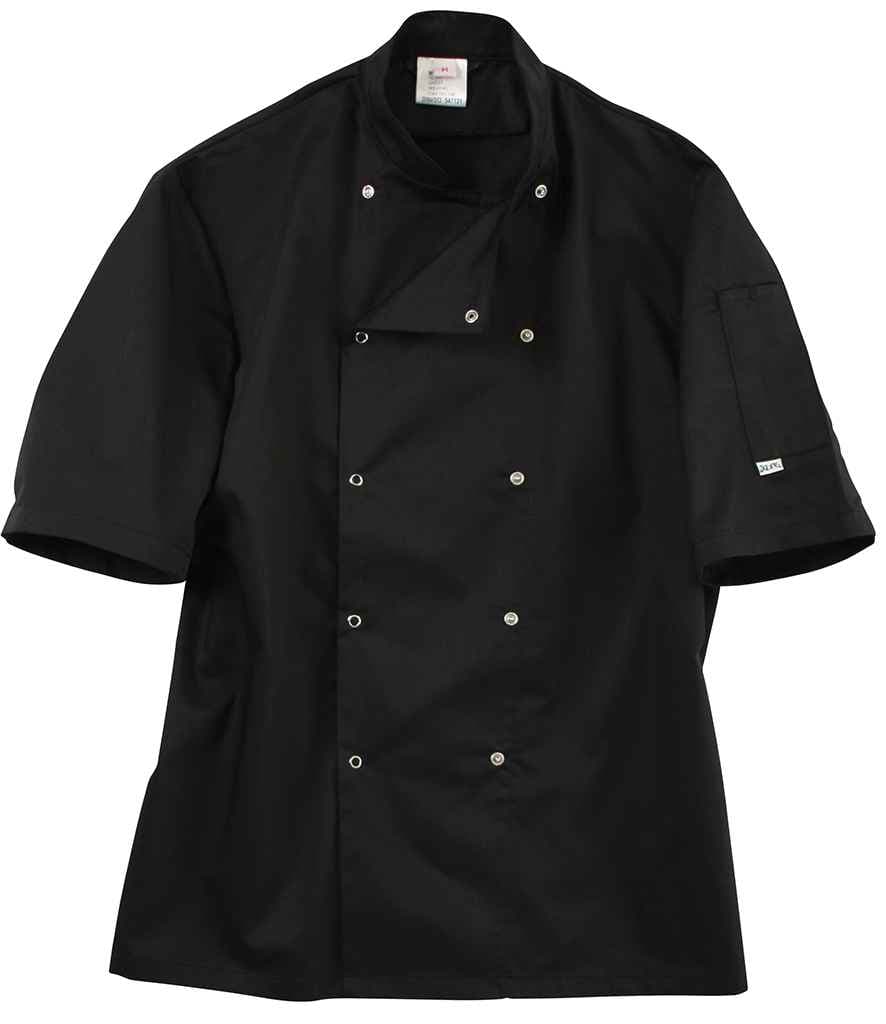ADC Short Sleeve Coolmax® Chef's Jacket, Black, view 1 of 1