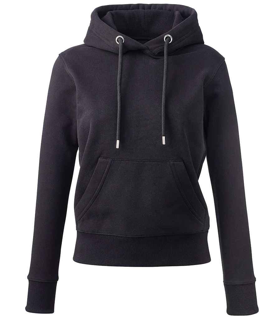 Anthem Ladies Organic Hoodie, Black, view 1 of 1