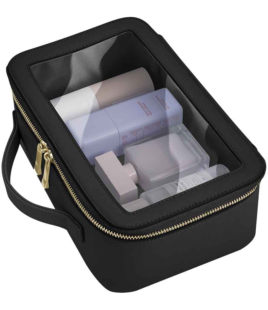 BagBase Boutique Clear Window Travel Case, Black, view 1 of 1