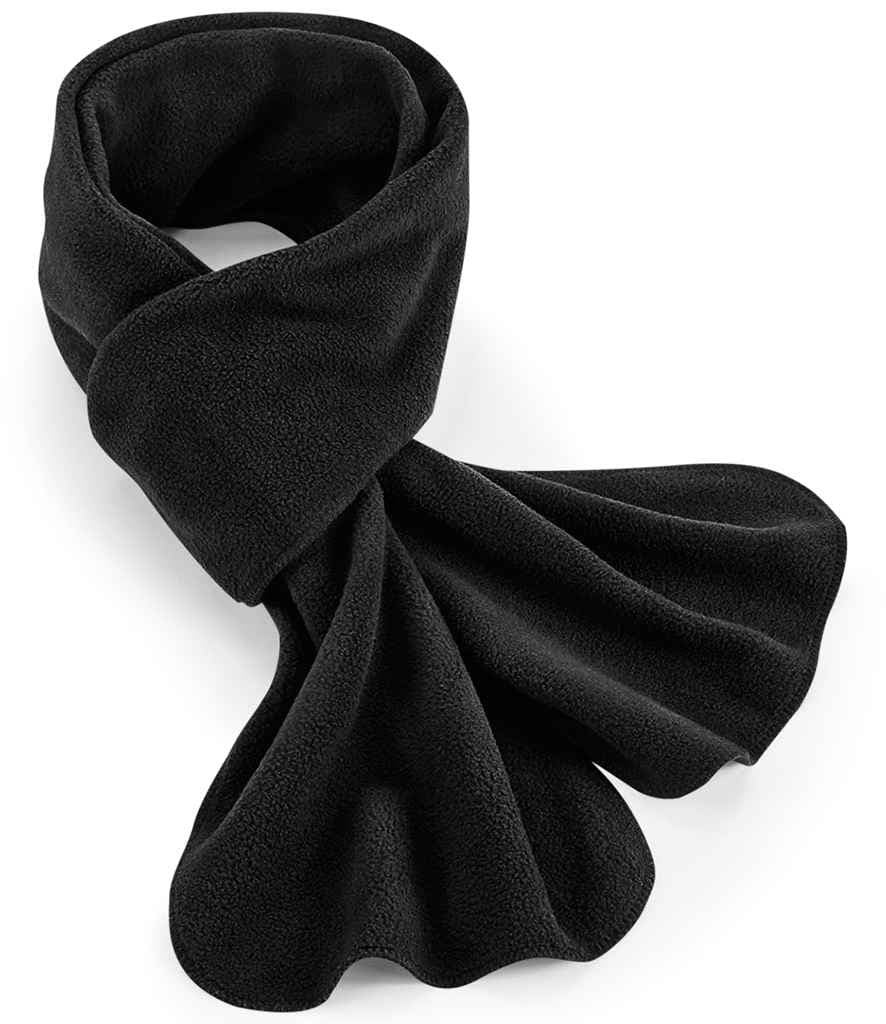 Beechfield Recycled Fleece Scarf, Black, view 1 of 1
