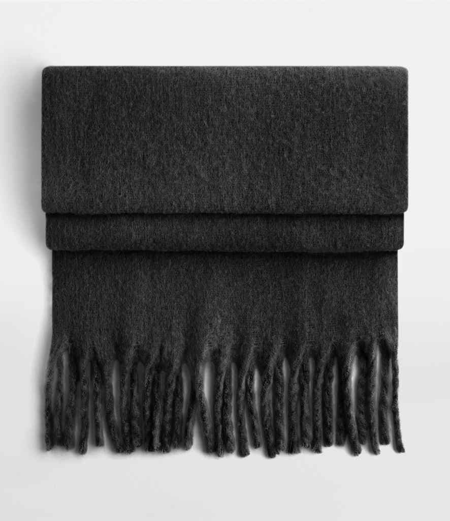 Beechfield Fluffy Scarf, Black, view 1 of 1
