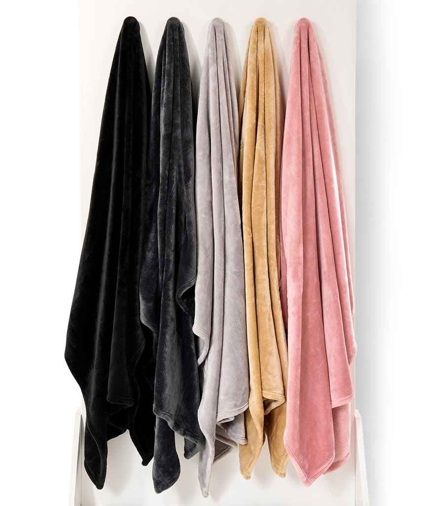Brand Lab Large Plush Fleece Blanket, Black, view 1 of 1