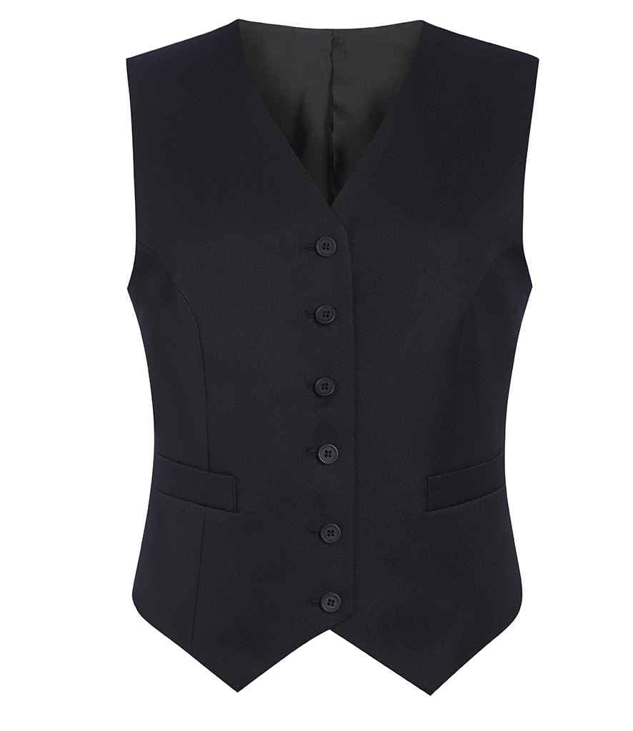 Brook Taverner Ladies Concept Omega Waistcoat, Black, view 1 of 1