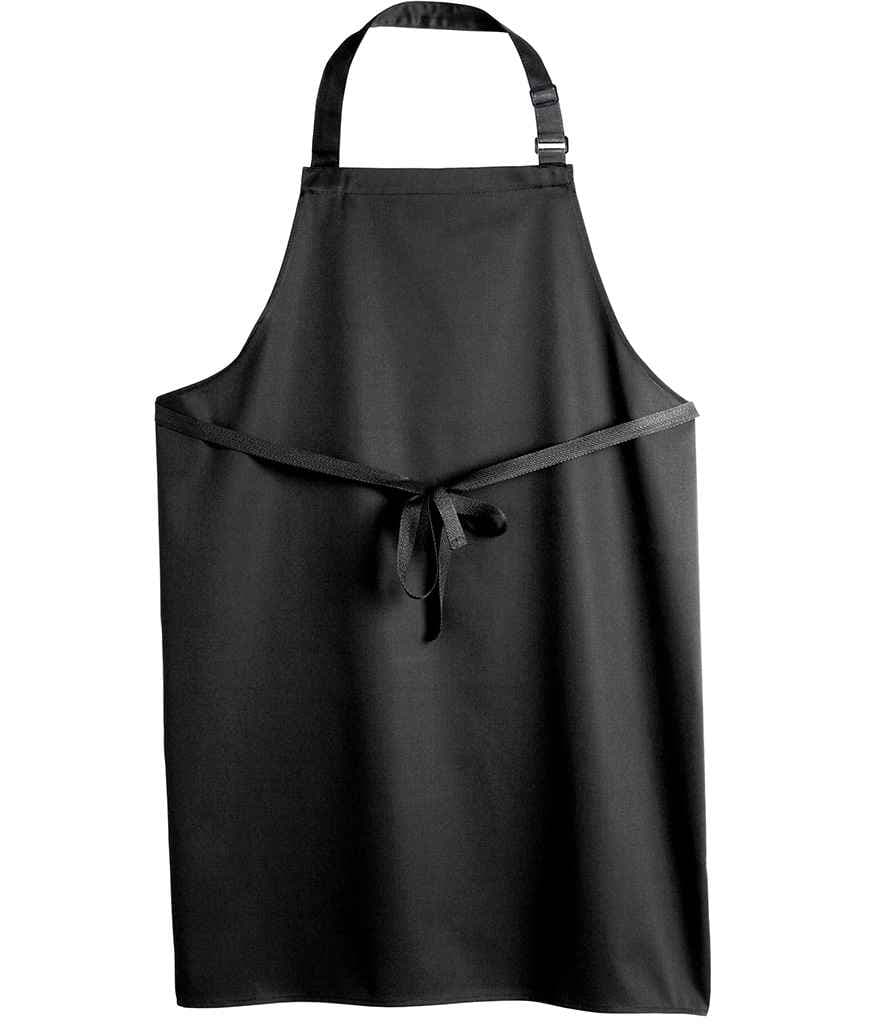 Dennys Polyester Bib Apron, Black, view 1 of 1