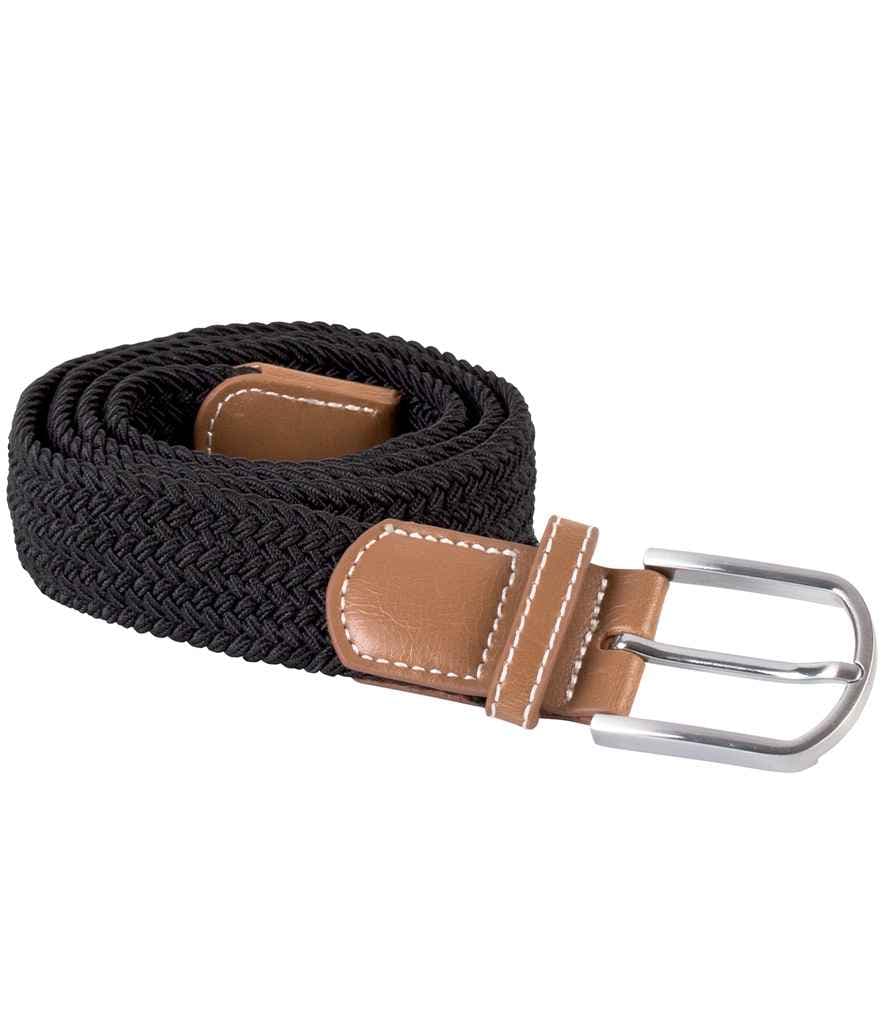 K-UP Braided Elasticated Belt, Black, view 1 of 1