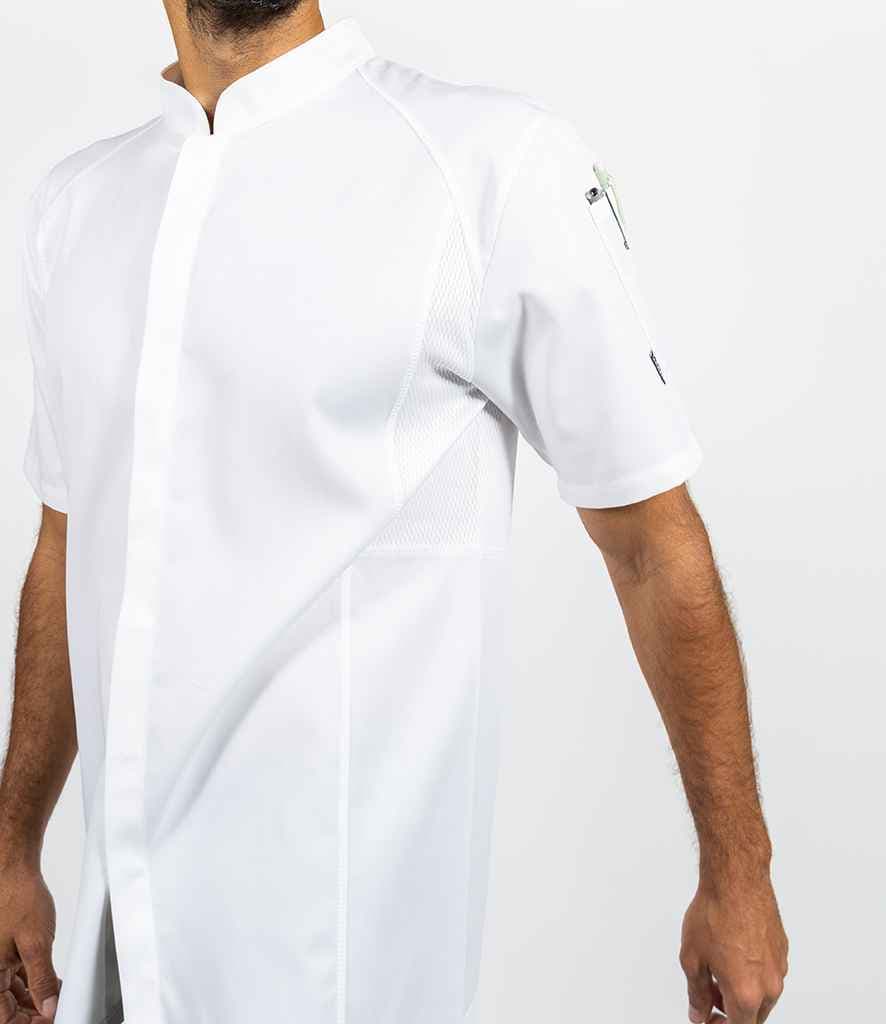 Le Chef Staycool® Tencel™/Polyester Short Sleeve Jacket, White, view 1 of 1