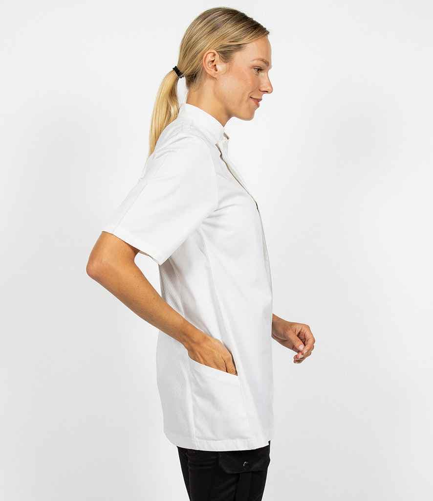 Le Chef Staycool® Tencel™/Polyester Short Sleeve Tunic, White, view 1 of 1