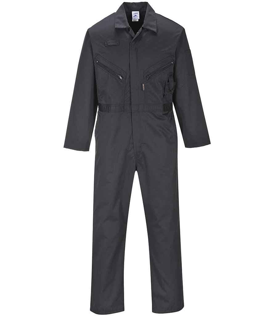 Portwest Liverpool Zip Coverall, Black, view 1 of 1
