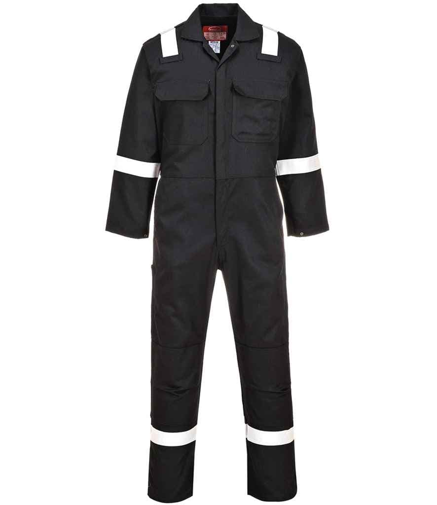 Portwest Bizweld™ Flame Resistant Iona Coverall, Black, view 1 of 1