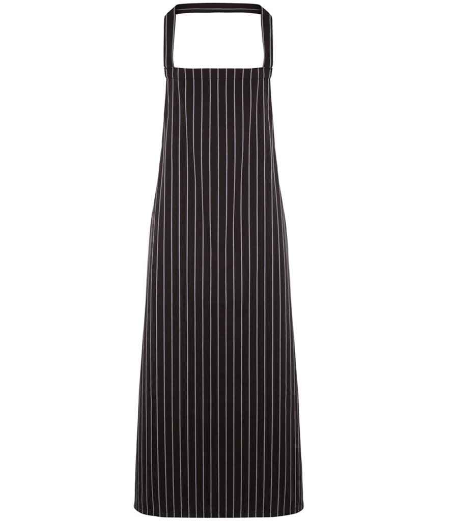 Premier Stripe Apron, Black/Grey, view 1 of 1