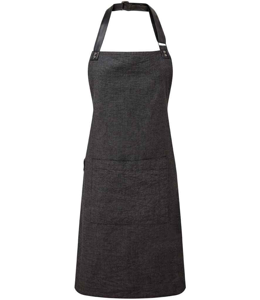 Premier Annex Oxford Bib Apron, Black, view 1 of 1