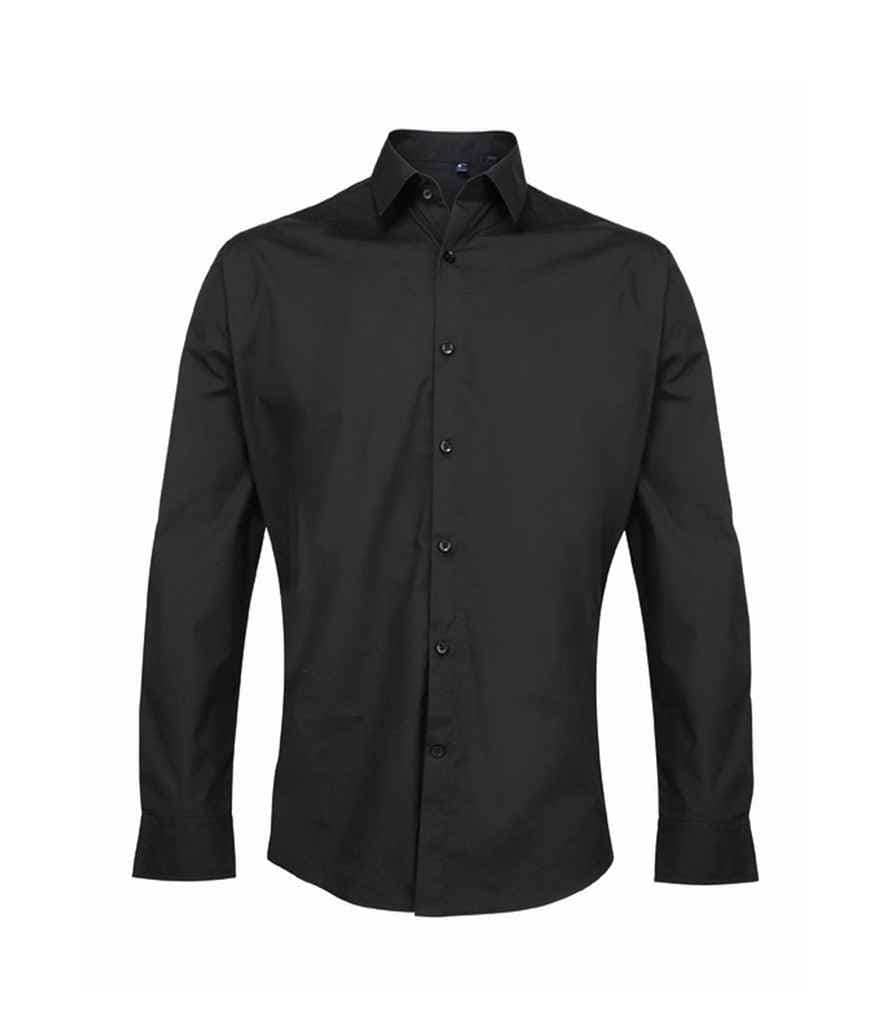 Premier Supreme Long Sleeve Poplin Shirt, Black, view 1 of 1