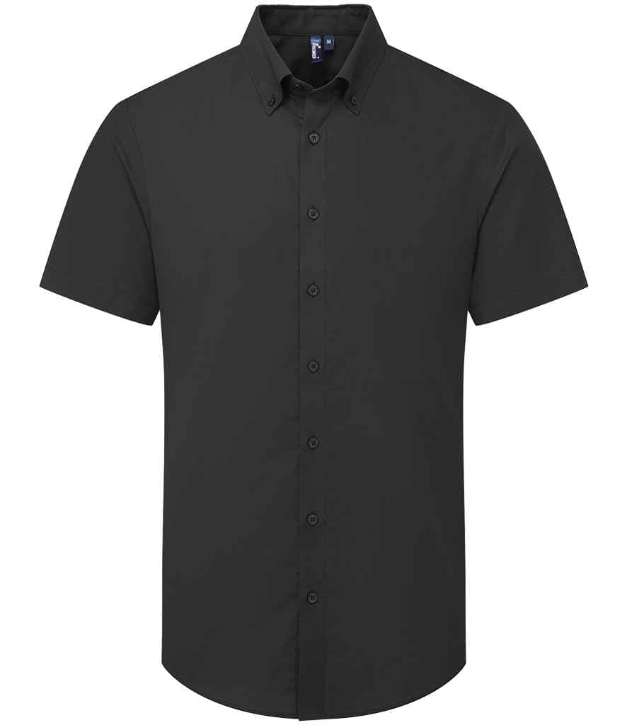 Premier Supreme Short Sleeve Oxford Shirt, Black, view 1 of 1