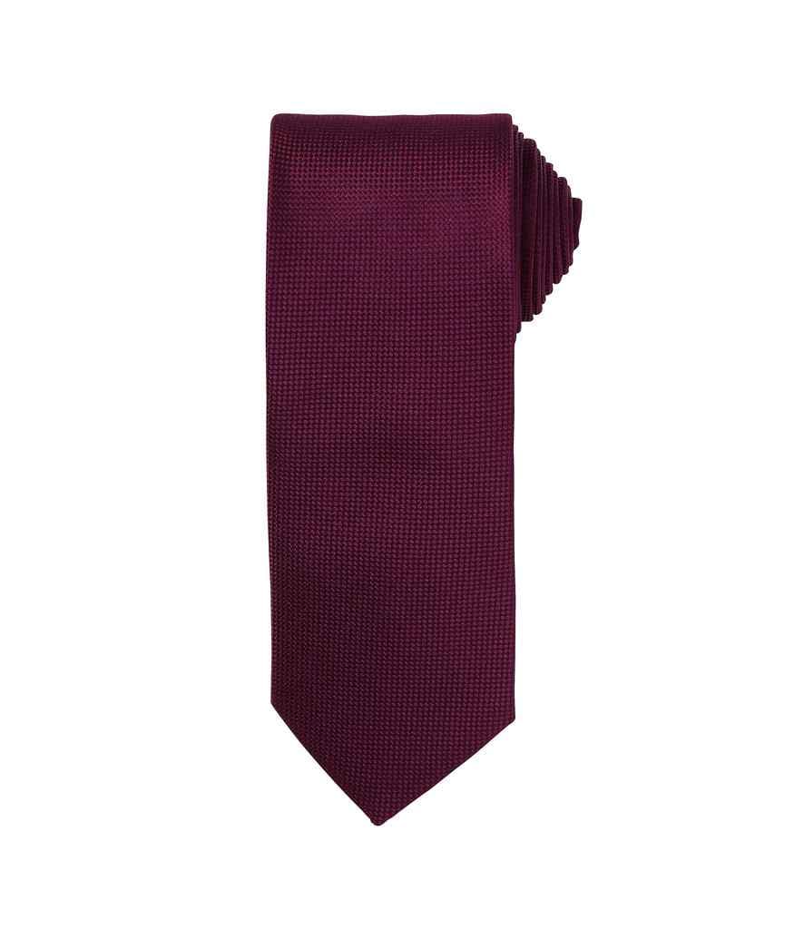 Premier Micro Waffle Tie, Aubergine, view 1 of 1