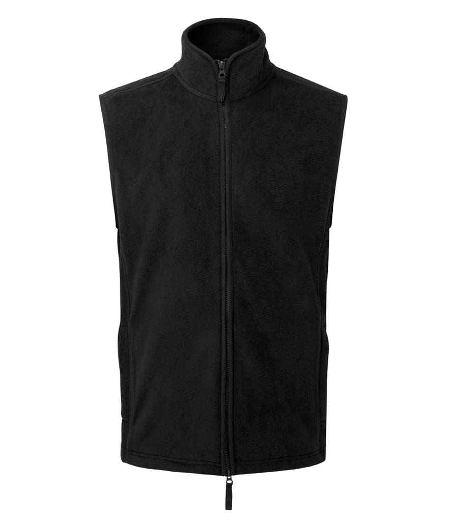 Premier Artisan Fleece Gilet, Black/Black, view 1 of 1