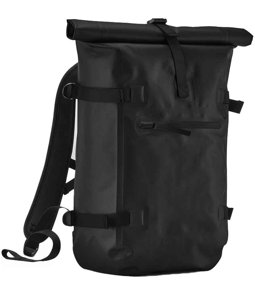Quadra Waterproof Roll-Top Backpack, Black, view 1 of 1