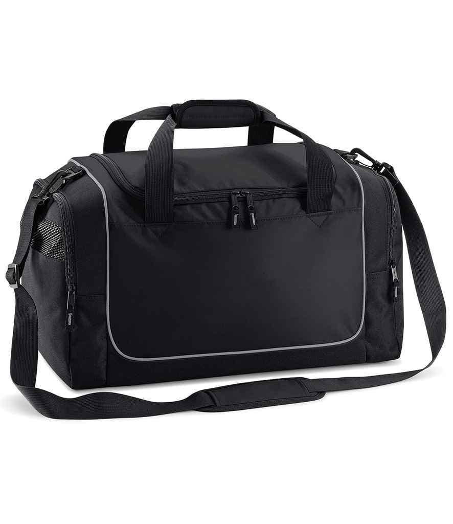 Quadra Teamwear Locker Bag, Black/Light Grey, view 1 of 1