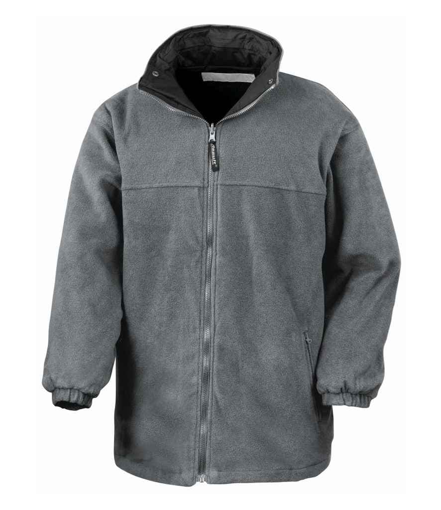 Result Fleece Lined StormDri 4000 Waterproof Jacket, Black/Grey, view 1 of 1