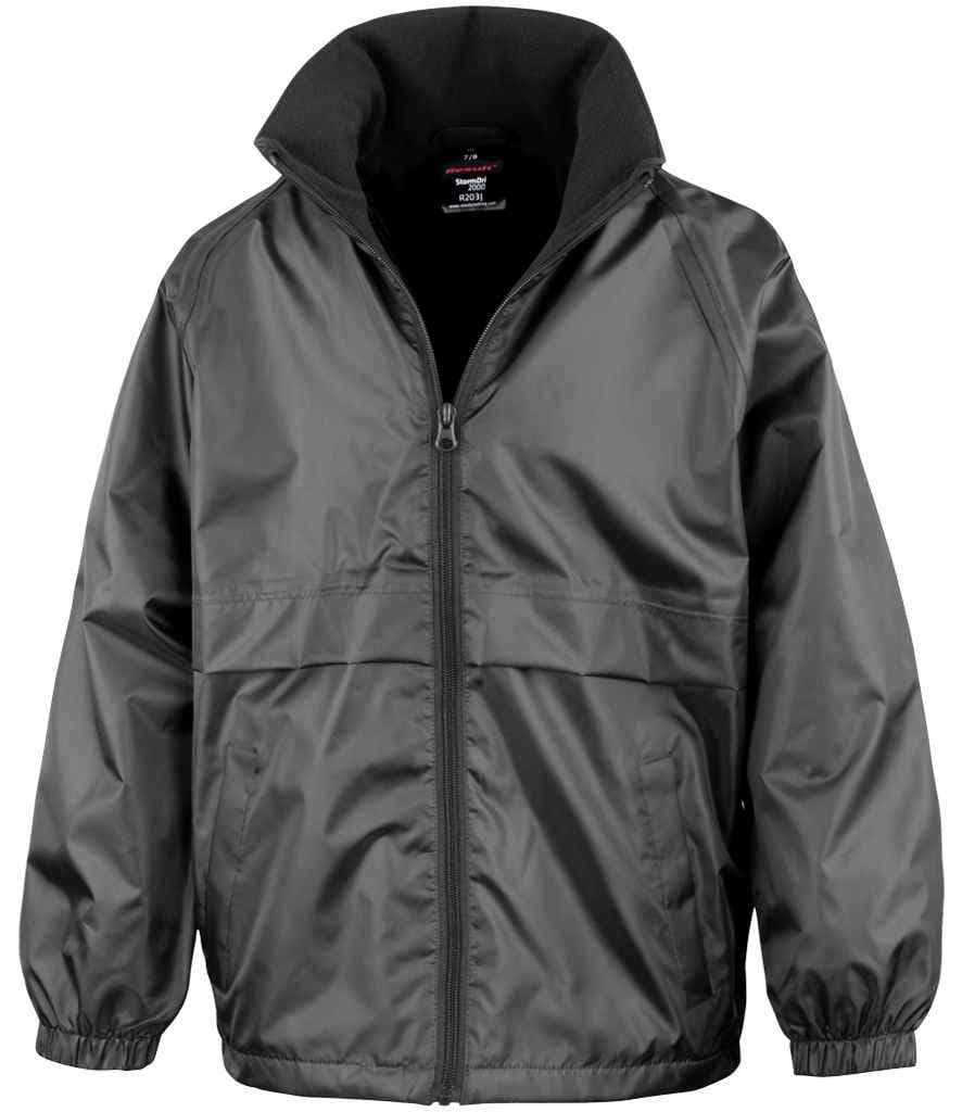 Result Core Kids Micro Fleece Lined Jacket (Kids), Black, view 1 of 1