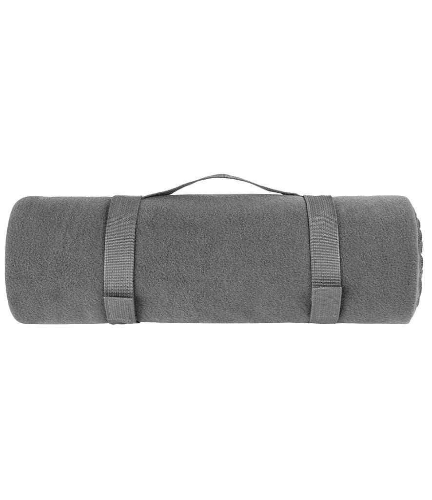SOL'S Plaid Fleece Blanket, Charcoal, view 1 of 1