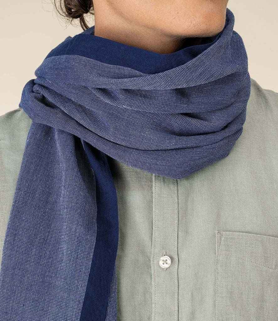 Spasso Blue Dotted Scarf, Blue Dotted, view 1 of 1