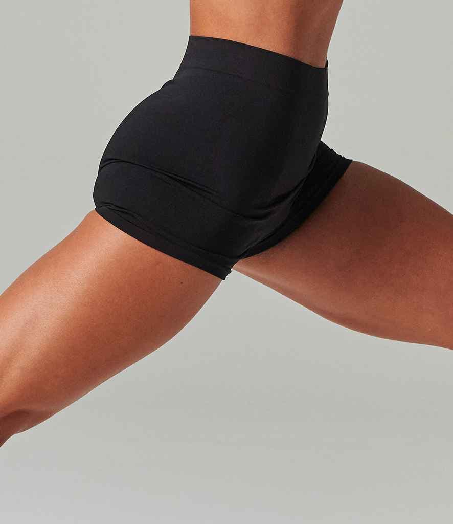 Tombo Ladies Seamless Shorts, Black, view 1 of 1