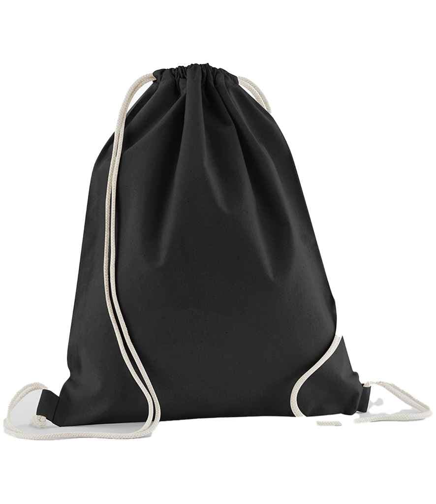Westford Mill Organic Cotton In Conversion Gymsac, Black, view 1 of 1
