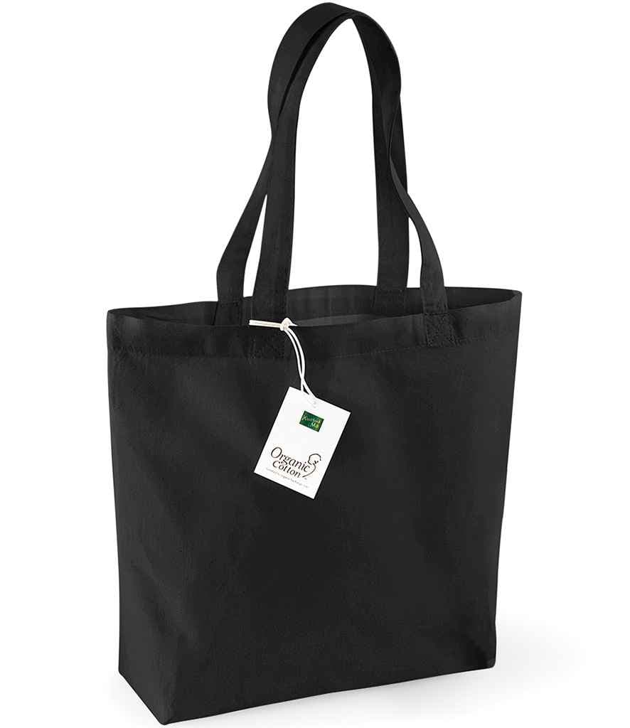 Westford Mill Organic Cotton Shopper, Black, view 1 of 1