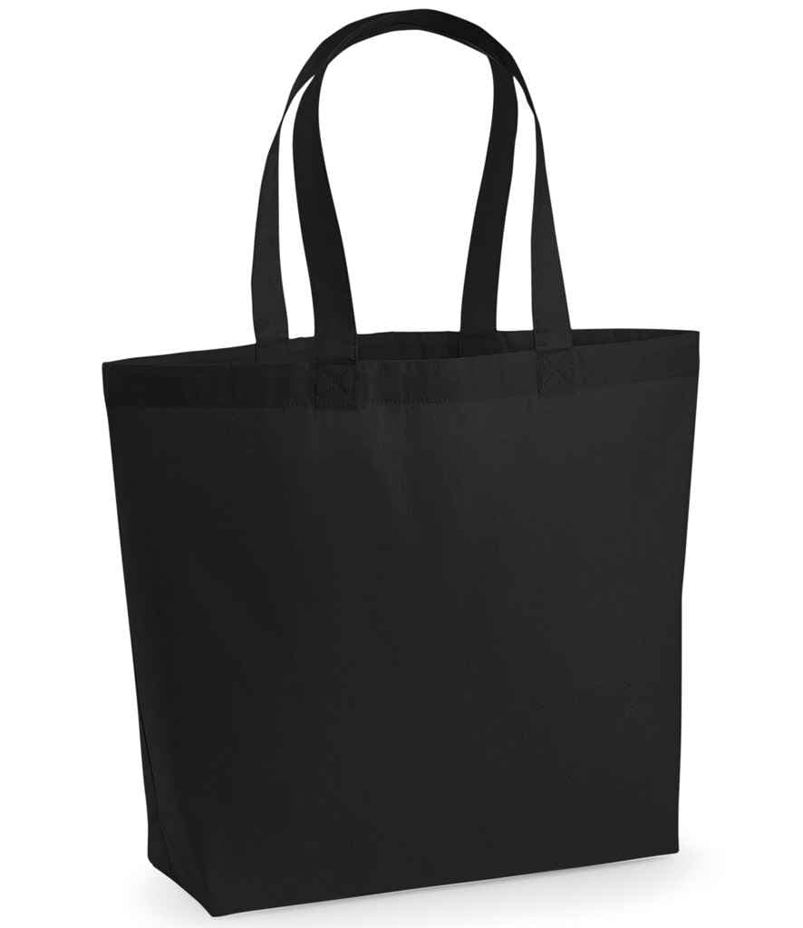 Westford Mill Premium Cotton Maxi Tote Bag, Black, view 1 of 1