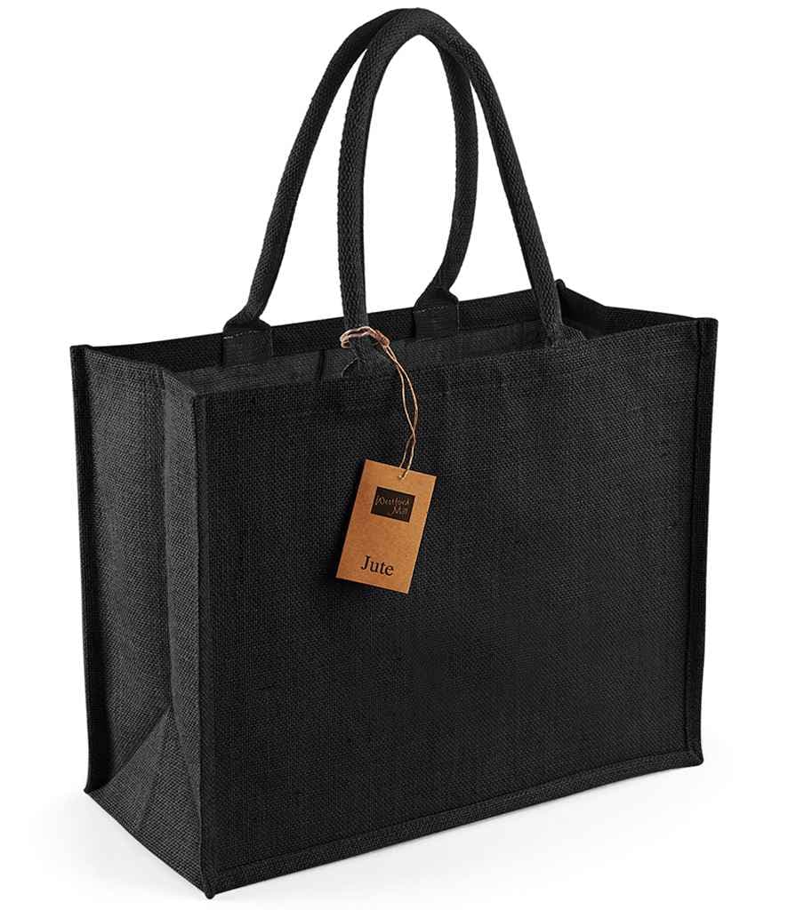 Westford Mill Jute Classic Shopper, Black/Black, view 1 of 1