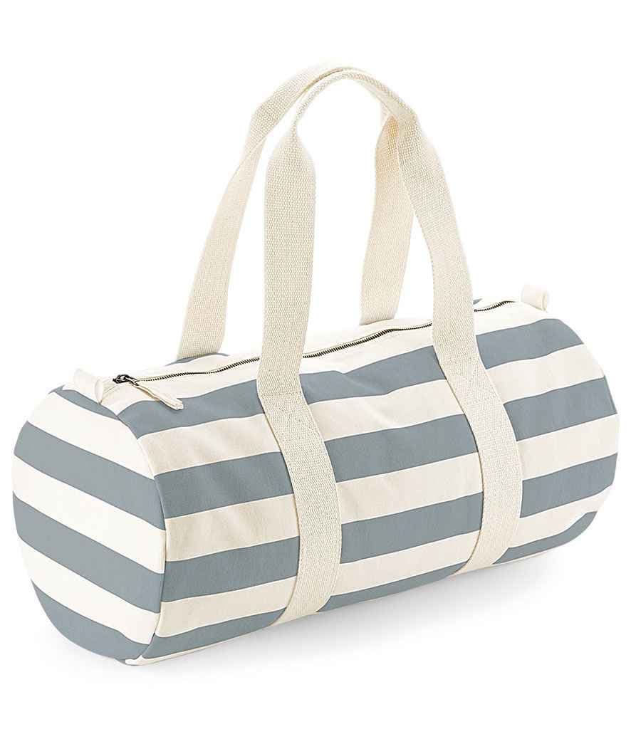 Westford Mill Nautical Barrel Bag, Natural/Grey, view 1 of 1